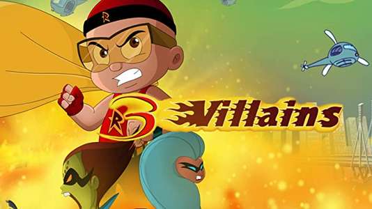 Mighty Raju - 3 Villains - Backdrop