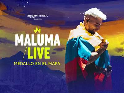 Maluma LIVE: Medallo En El Mapa - Backdrop