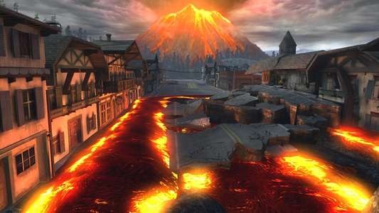 Lava Storm - Backdrop