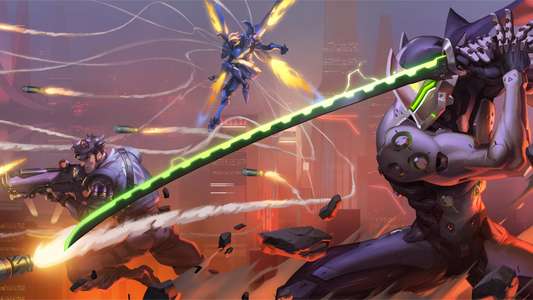 Overwatch Animated Short: The Exhibit - Backdrop