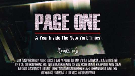 Page One: Inside the New York Times - Backdrop