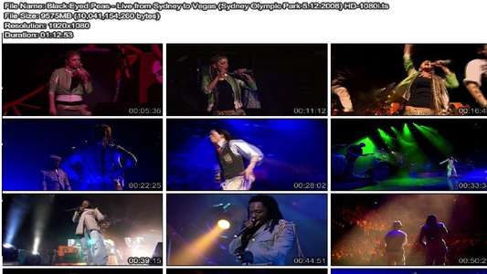 Black Eyed Peas: Live from Sydney to Vegas - Backdrop