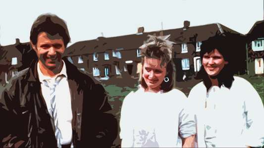 Rita  Sue and Bob Too - Backdrop