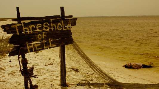 National Lampoon Presents The Beach Party at the Threshold of Hell - Backdrop