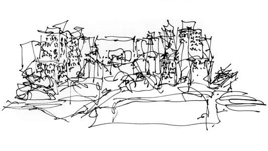 Sketches of Frank Gehry - Backdrop