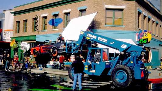 Back to the Future Part II. Behind the scenes. - Backdrop