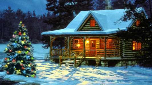 A Smoky Mountain Christmas - Backdrop