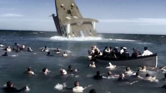 Sinking of the Lusitania - Backdrop