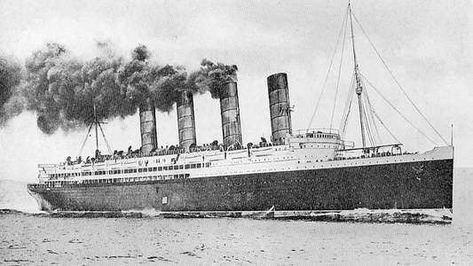 Sinking of the Lusitania - Backdrop