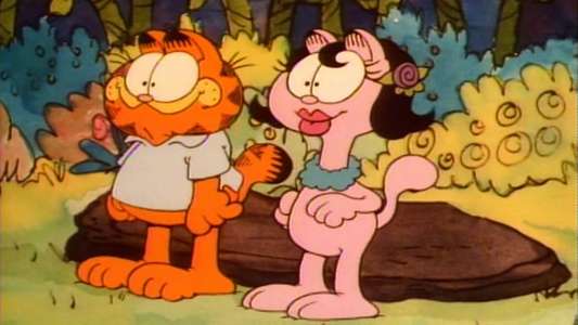 Garfield In Paradise - Backdrop