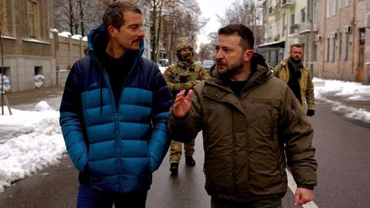 War Zone: Bear Grylls Meets President Zelenskyy - Backdrop