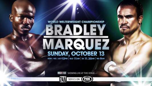 Timothy Bradley vs Juan Manuel Marquez - Backdrop