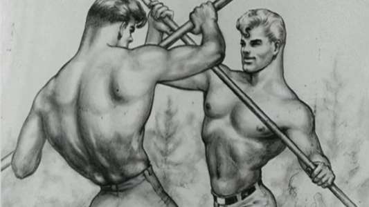 Daddy and the Muscle Academy - Backdrop