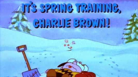 It's Spring Training  Charlie Brown - Backdrop