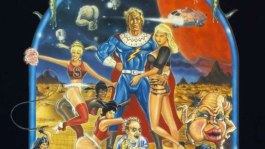 Flesh Gordon meets the Cosmic Cheerleaders - Backdrop