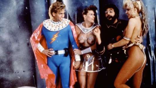 Flesh Gordon meets the Cosmic Cheerleaders - Backdrop