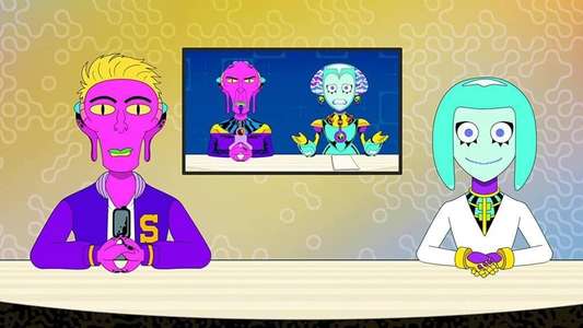 Alien News Desk - Backdrops