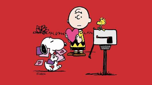 Be My Valentine  Charlie Brown - Backdrop