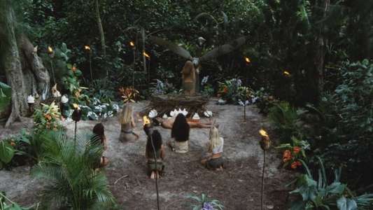 Mysterious Island of Beautiful Women - Backdrop