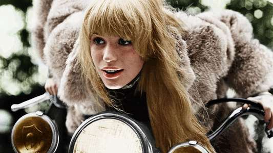 The Girl on a Motorcycle - Backdrop