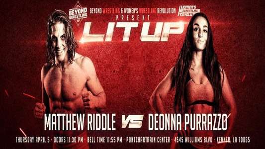 Beyond Wrestling & WWR Present  Lit Up  - Backdrop