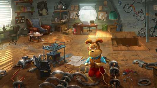 The Barkers: Mind the Cats! - Backdrop