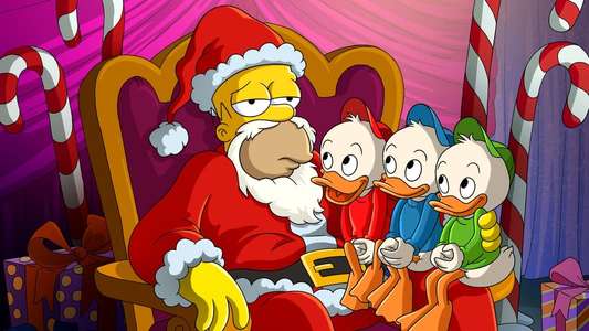 The Simpsons Meet the Bocellis in Feliz Navidad - Backdrops