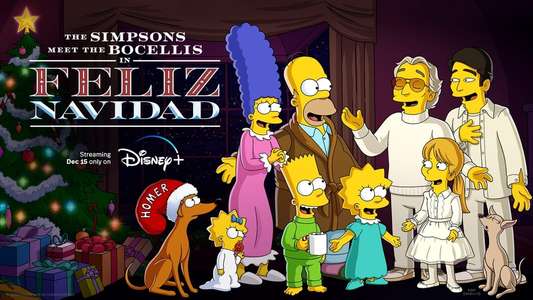 The Simpsons Meet the Bocellis in Feliz Navidad - Backdrops