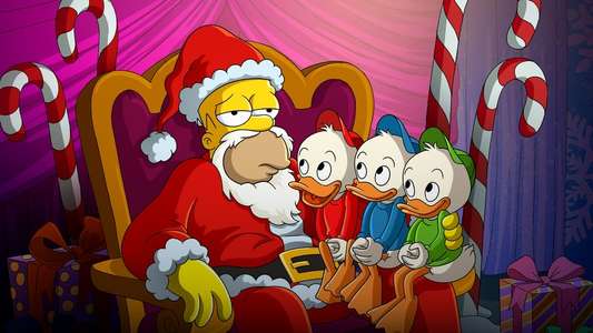The Simpsons Meet the Bocellis in Feliz Navidad - Backdrops
