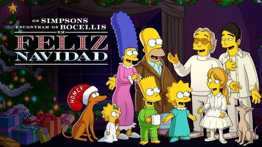 The Simpsons Meet the Bocellis in Feliz Navidad - Backdrops