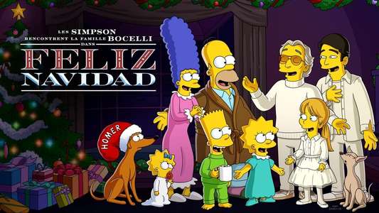 The Simpsons Meet the Bocellis in Feliz Navidad - Backdrops