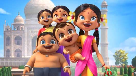 Mighty Little Bheem: I Love Taj Mahal - Backdrop