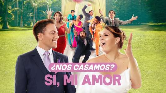 ¿Nos casamos? Sí  mi amor - Backdrop