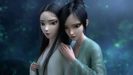 White Snake II: The Tribulation of the Green Snake - Backdrop