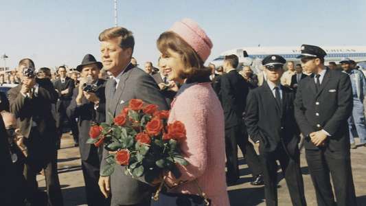 JFK Revisited: Through The Looking Glass - Backdrop