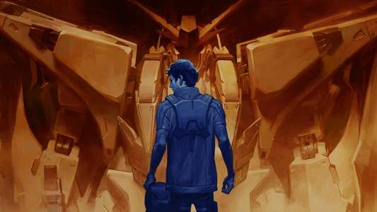 Mobile Suit Gundam Hathaway - Backdrop