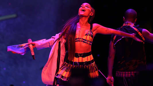 ariana grande: excuse me  i love you - Backdrop