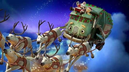 A Trash Truck Christmas - Backdrops