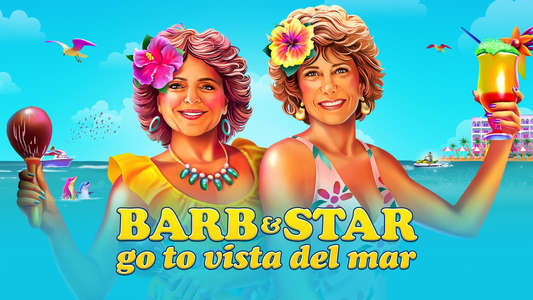 Barb and Star Go to Vista Del Mar - Backdrop