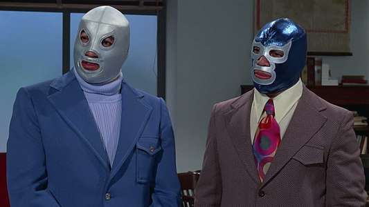 Santo and Blue Demon vs. Dr. Frankenstein - Backdrop