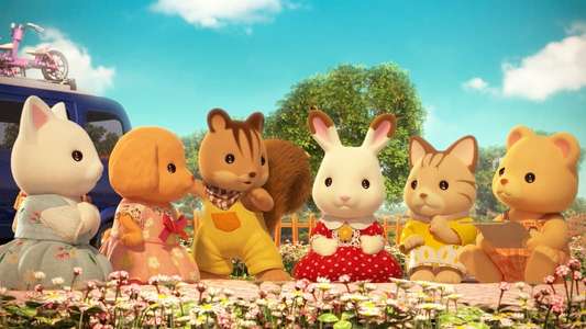 Calico Critters: Everyone's Big Dream Flying in the Sky - Backdrop