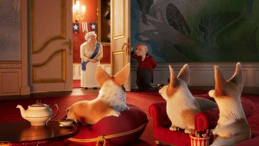 The Queen's Corgi - Backdrop