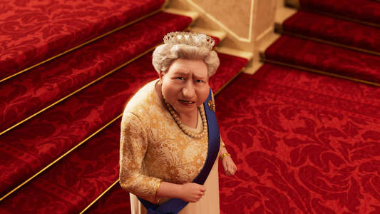 The Queen's Corgi - Backdrop