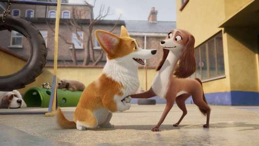 The Queen's Corgi - Backdrop