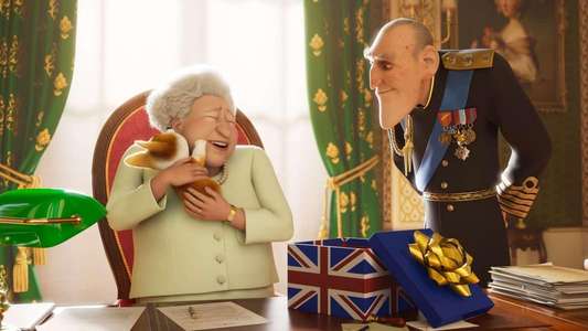 The Queen's Corgi - Backdrop