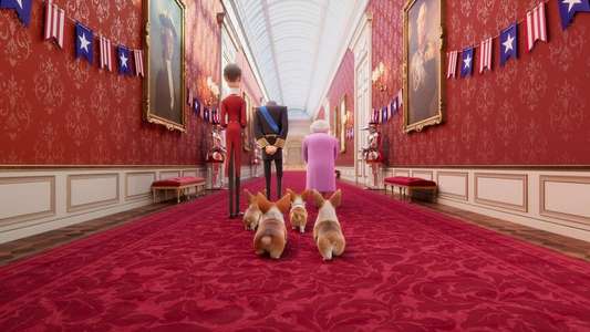 The Queen's Corgi - Backdrop
