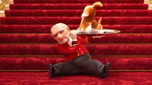 The Queen's Corgi - Backdrop