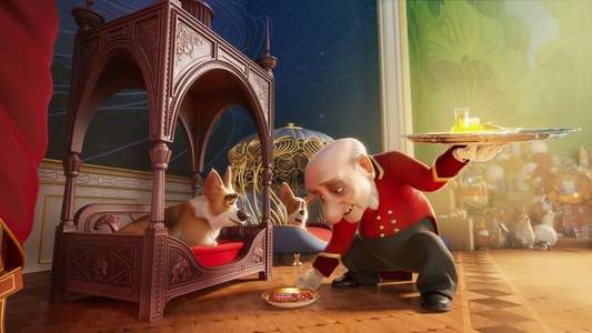The Queen's Corgi - Backdrop