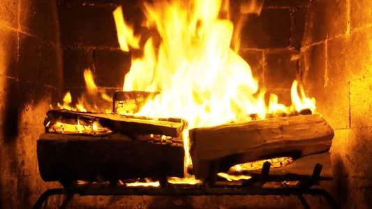 4K Fireplace - Backdrop
