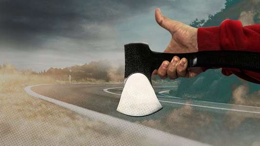 The Hatchet Wielding Hitchhiker - Backdrop